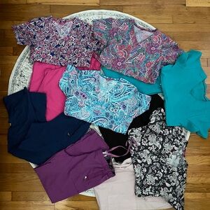 Vera Bradley Scrub Tops and Pants
